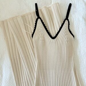 white knit sundress maxi